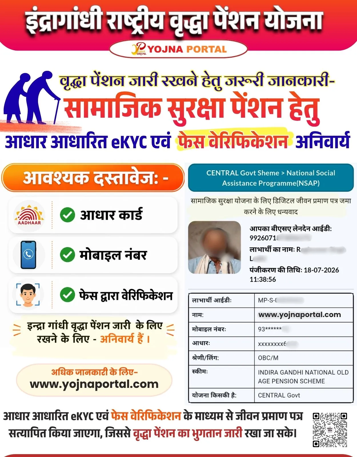 Old Age Pension Ekyc Poster